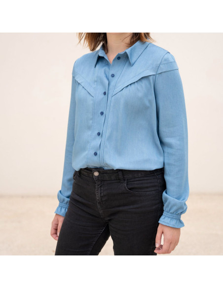 Glam Blusenmuster mit Knöpfen - Anna Rose Muster