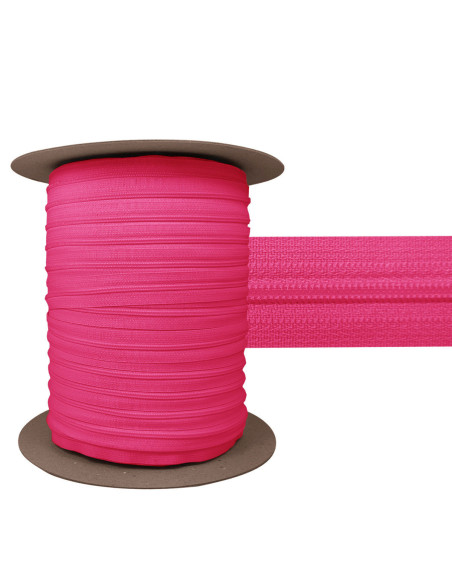 3 mm Nylon-Reißverschluss YKK - Fuchsia