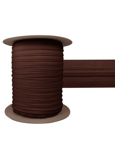 3 mm Nylon-Reißverschluss YKK - Schokolade