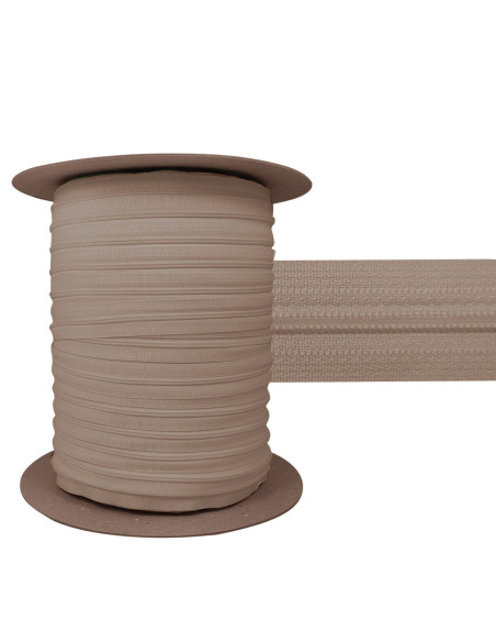 3 mm Nylon-Reißverschluss YKK - Beige