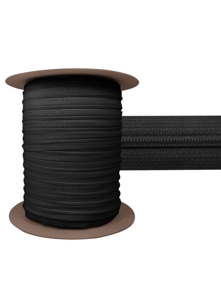 3 mm Nylon-Reißverschluss YKK - Schwarz