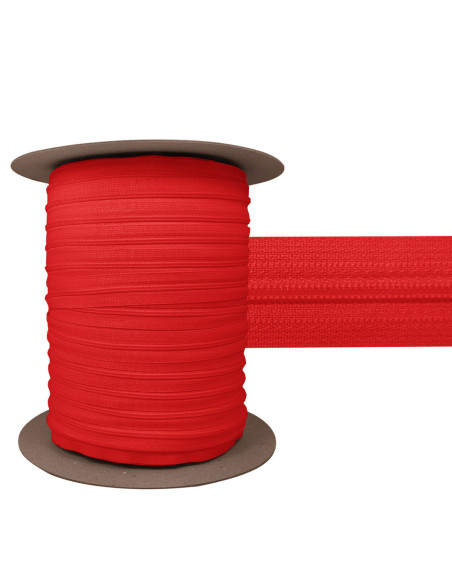3 mm Nylon-Reißverschluss YKK - Rot
