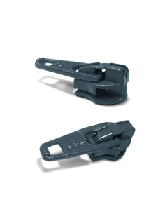 Schieber für Nylon-Reißverschluss 3 mm YKK - Dunkelgrau