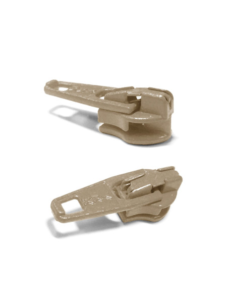 Schieber für Nylon-Reißverschluss 3 mm YKK - Beige