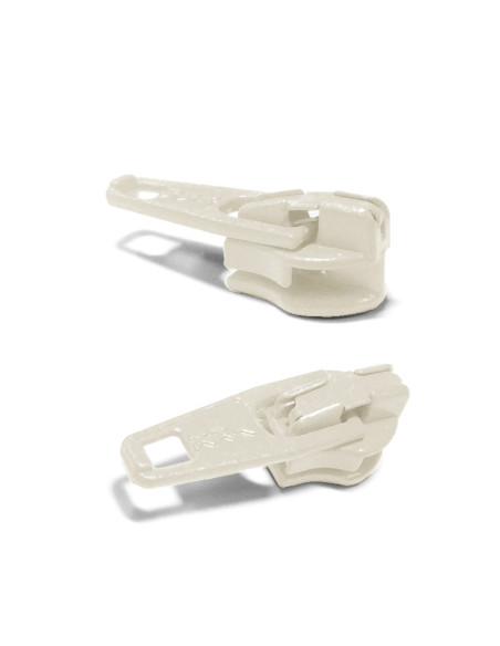Schieber für Nylon-Reißverschluss 3 mm YKK - Ecru