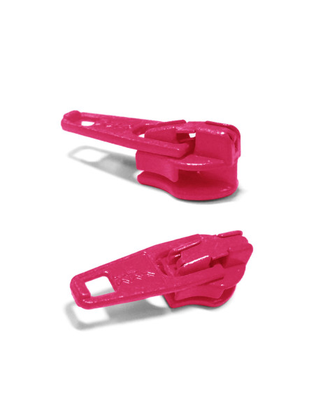 Schieber für Nylon-Reißverschluss 3 mm YKK - Fuchsia