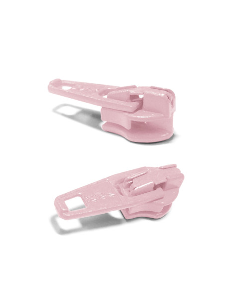 Schieber für Nylon-Reißverschluss 3 mm YKK - Rosa