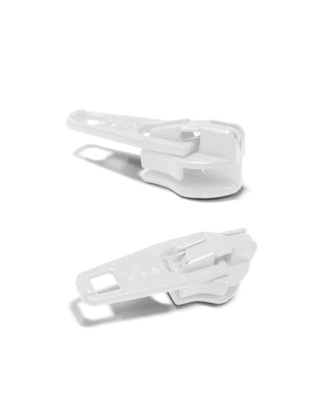 Schieber für Nylon-Reißverschluss 3 mm YKK - Weiß