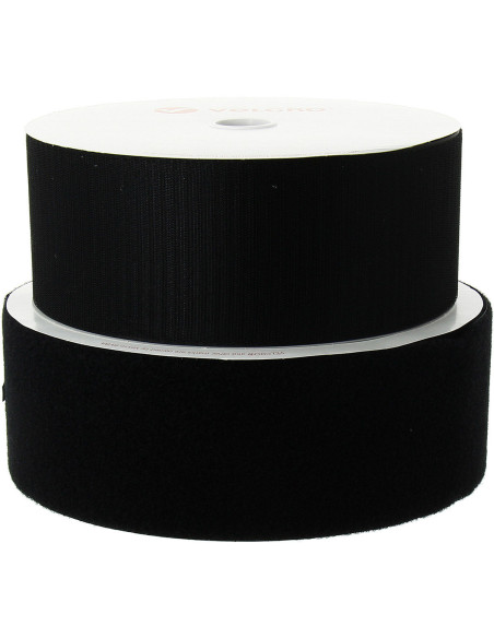 VELCRO® Marke zum Nähen schwarz 100 mm breit Rolle von 25 Metern
