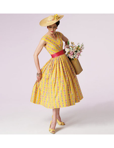 Vintage-Kleid Schnittmuster 1957 - Vogue 8789
