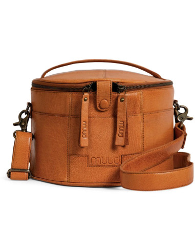 Ledertasche für Stickerei und Stricken Muud Enturn - Whisky