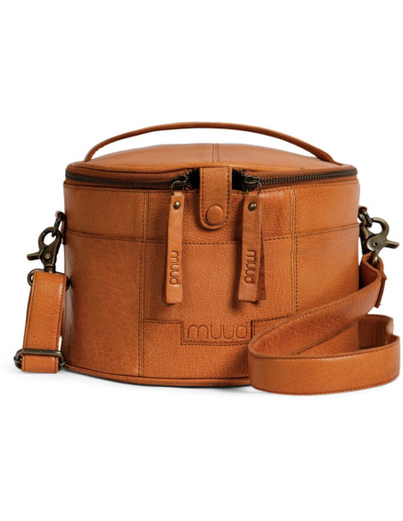 Ledertasche für Stickerei und Stricken Muud Enturn - Whisky