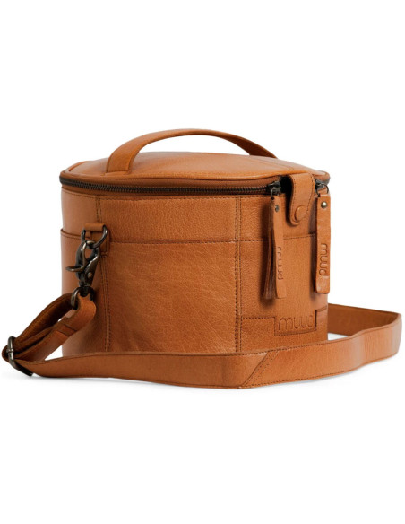 Ledertasche für Stickerei und Stricken Muud Enturn - Whisky