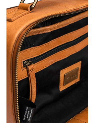 Strick- und Häkeltasche Muud Lilly Crossbody - Whisky