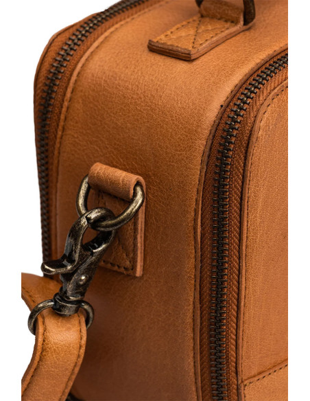 Strick- und Häkeltasche Muud Lilly Crossbody - Whisky