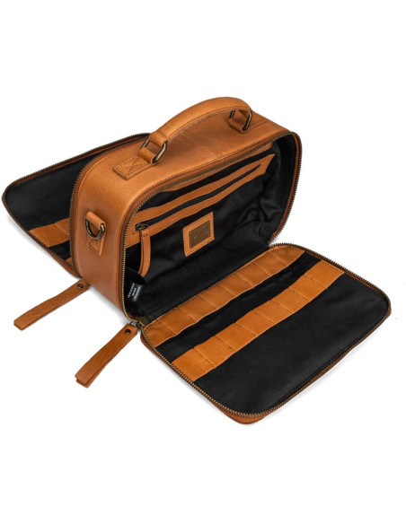 Strick- und Häkeltasche Muud Lilly Crossbody - Whisky