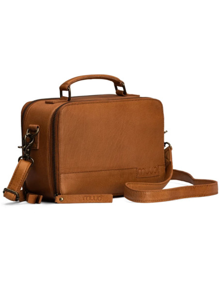 Strick- und Häkeltasche Muud Lilly Crossbody - Whisky
