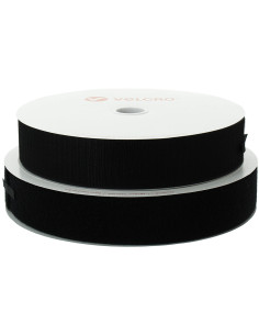 VELCRO® Marken-Klettverschluss schwarz 50 mm breit Rolle mit 25 Metern