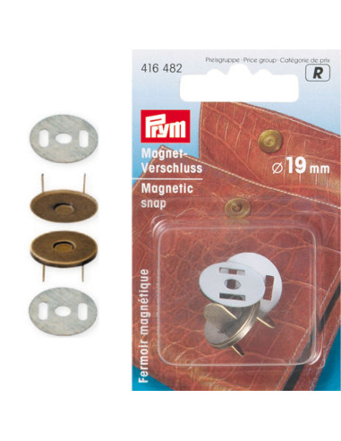 Magnetverschluss zum Nieten - Bronze