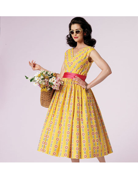 Vintage-Kleid Schnittmuster 1957 - Vogue 8789