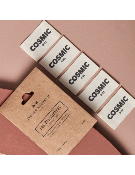 Satz von 5 gewebten Aufnähern zum Aufnähen - Cosmic Girl