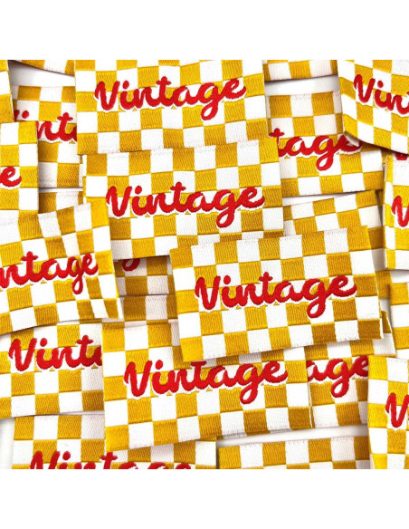 Satz von 5 Vintage-Nähetiketten