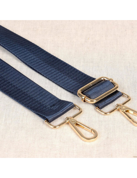 Taschenriemen mit Karabinern - Marineblau