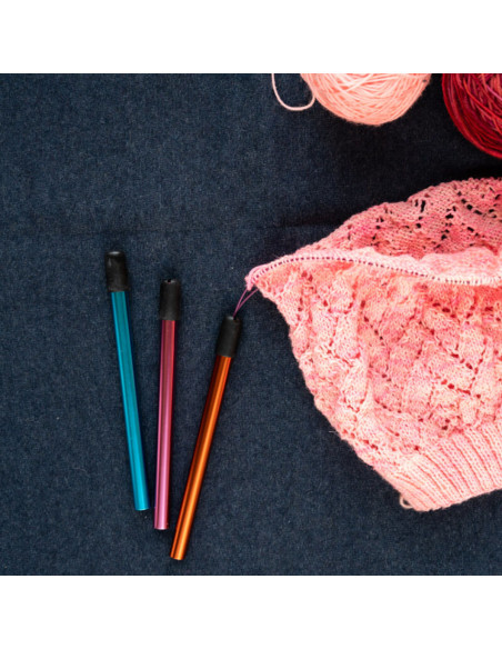 Set mit 3 Rundnadel-Schützern von KnitPro