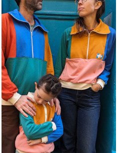 Retro-Sweatshirt-Schnittmuster Atlas für Kinder & Erwachsene - Marmaï Patterns