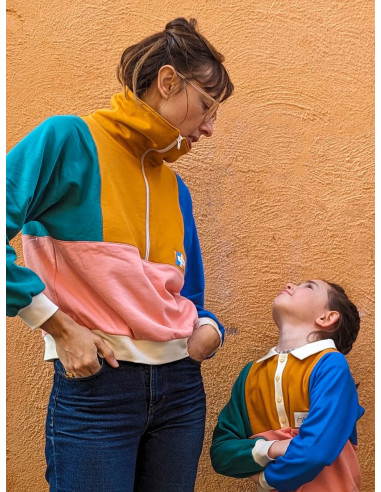 Retro-Sweatshirt-Schnittmuster Atlas für Kinder & Erwachsene - Marmaï Patterns
