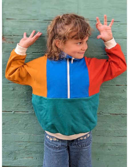 Retro-Sweatshirt-Schnittmuster Atlas für Kinder & Erwachsene - Marmaï Patterns