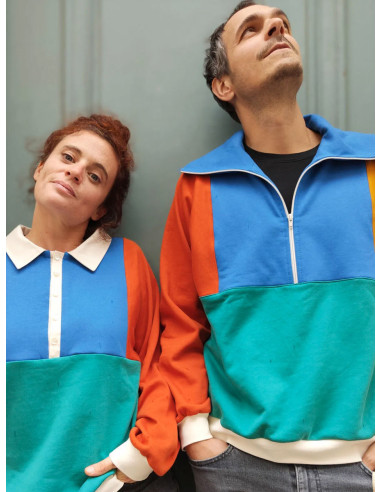 Retro-Sweatshirt-Schnittmuster Atlas für Kinder & Erwachsene - Marmaï Patterns