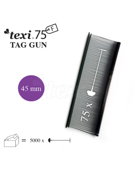 Set mit 5000 Heftklammern für Texi Fine Tacker - Schwarz