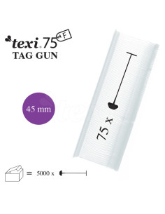 Satz von 5000 Heftklammern für Texi Fine Tacker - Transparent