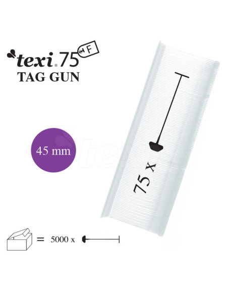 Satz von 5000 Heftklammern für Texi Fine Tacker - Transparent