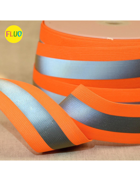 Reflektierendes Gummiband - Neonorange