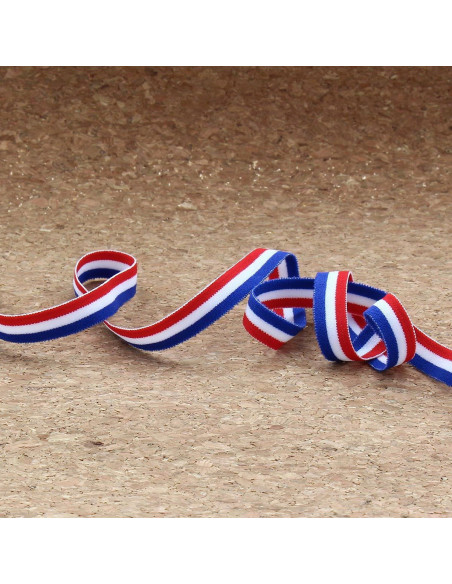 Dreifarbiger Gummiband - 10 mm