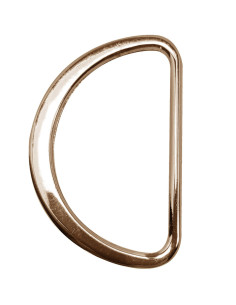 Halbrunder flacher geschweißter Ring 32 mm - Hellgold