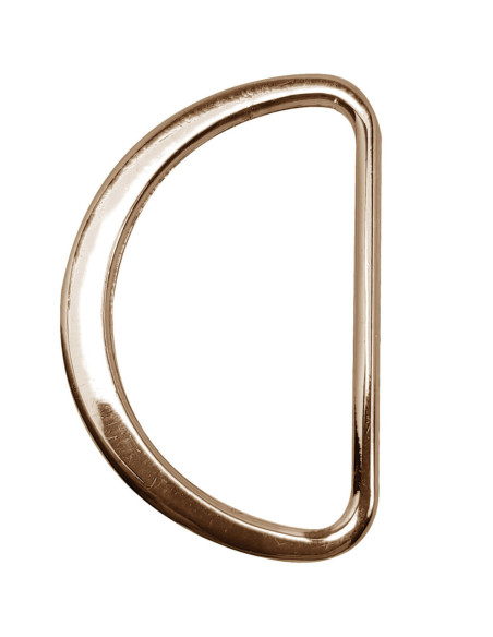 Halbrunder flacher geschweißter Ring 32 mm - Hellgold