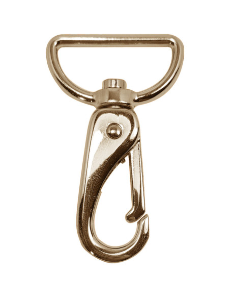 Premium-Metallkarabiner - Hellgold 65 x 32 mm