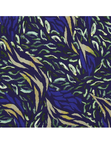 Fantasie Viskosestoff - Zaiba Blau und Grün