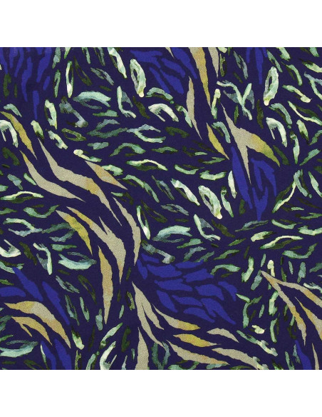Fantasie Viskosestoff - Zaiba Blau und Grün