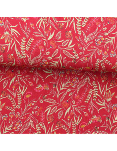 Fantasie-Viskosestoff - Rama Rot und Orange