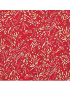 Fantasie-Viskosestoff - Rama Rot und Orange 2