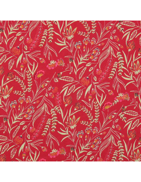 Fantasie-Viskosestoff - Rama Rot und Orange