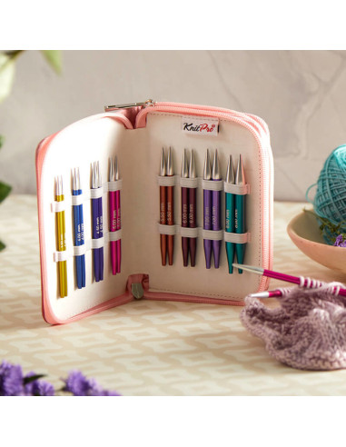 KnitPro Deluxe Zing Set mit kurzen Rundstricknadeln
