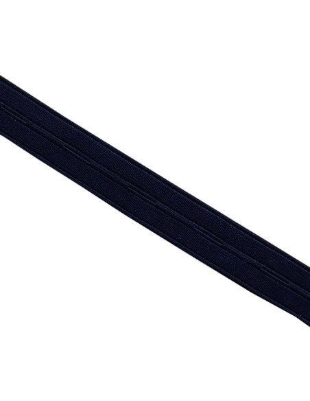 Knopfloch-Gummiband Nylon - Marineblau