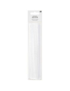 Satz von 10 Stoffcoupons für spezielle Stickerei - Weiß 2