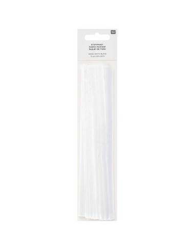 Satz von 10 Stoffcoupons für spezielle Stickerei - Weiß