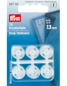 Transparente Druckknöpfe aus Kunststoff 13 mm